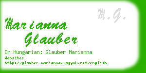 marianna glauber business card